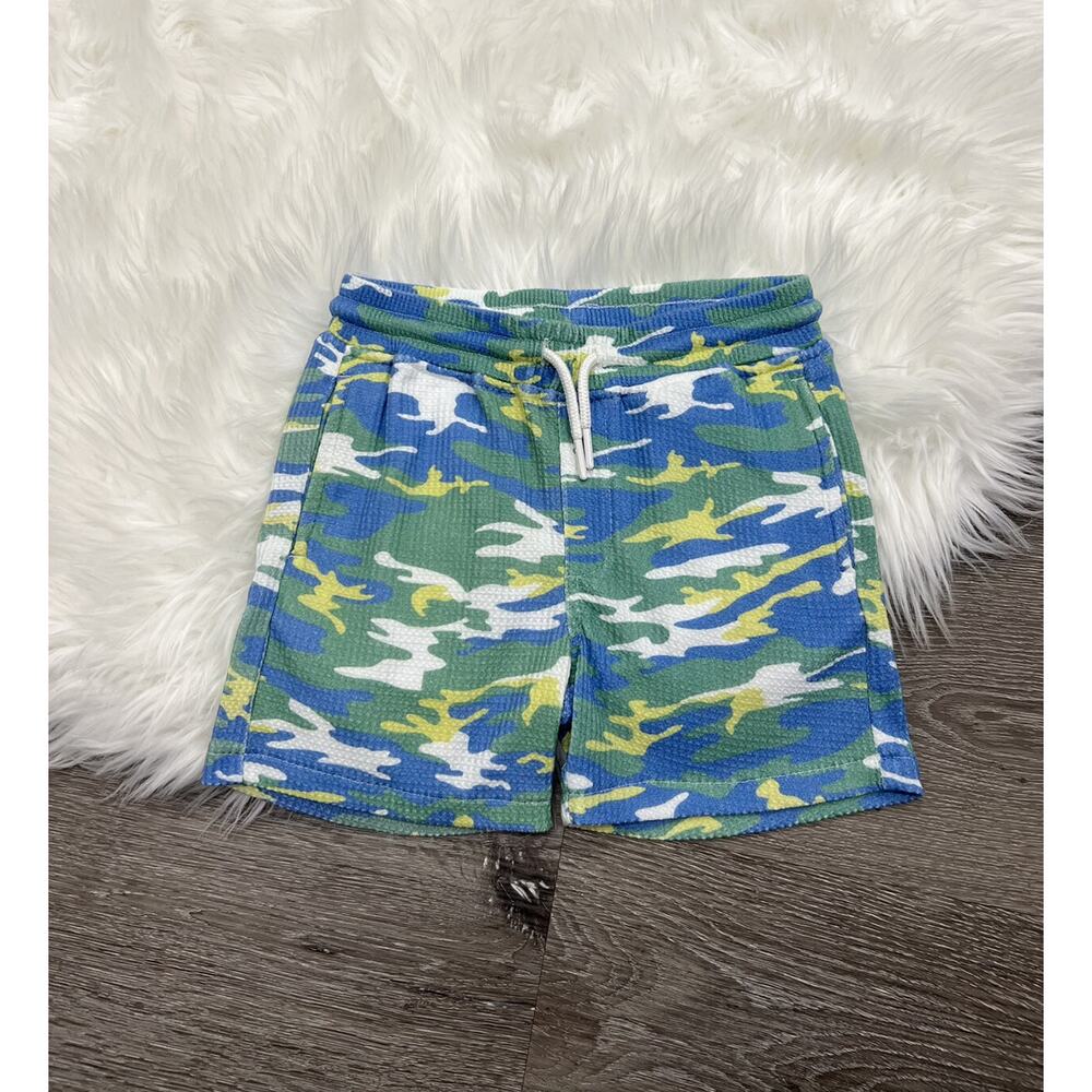 Superism Zhou Blue Camo Shorts Size 6‎ (MSRP $38)